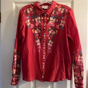 Sezane x Aimie long sleeve blouse